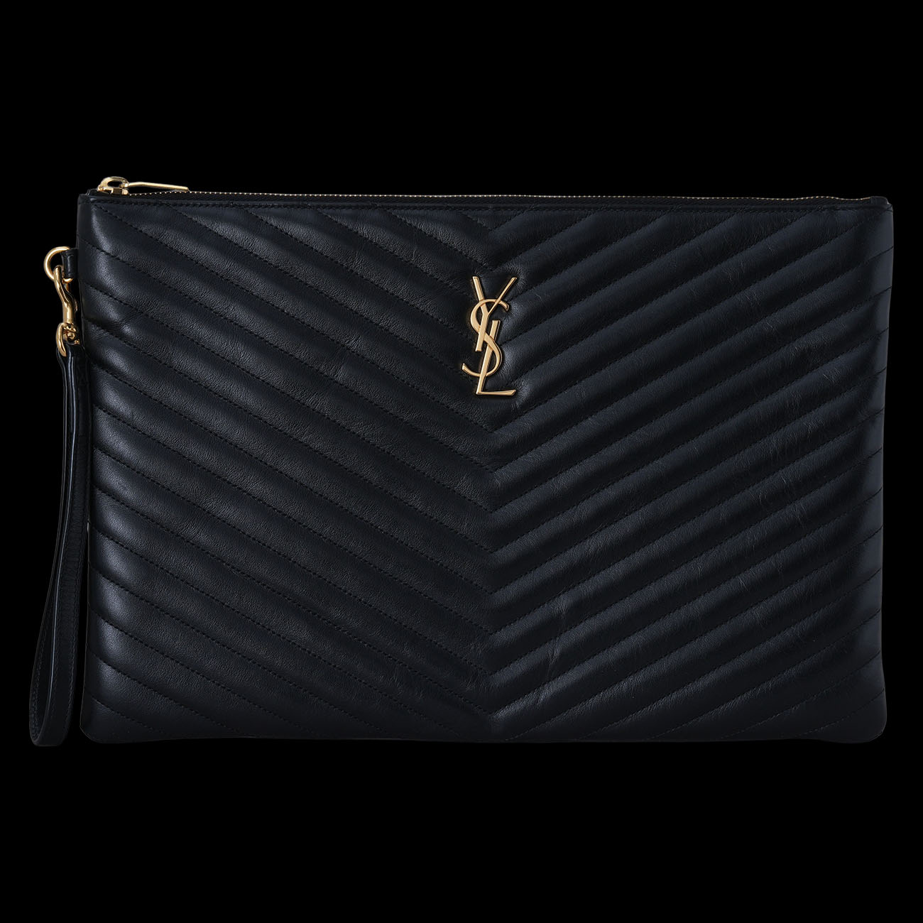 Yves Saint Laurent(USED)생로랑 440222 모노그램 쉐브론 클러치